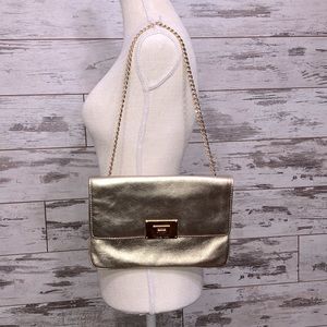 Michael Kors Gold Purse/ Clutch
